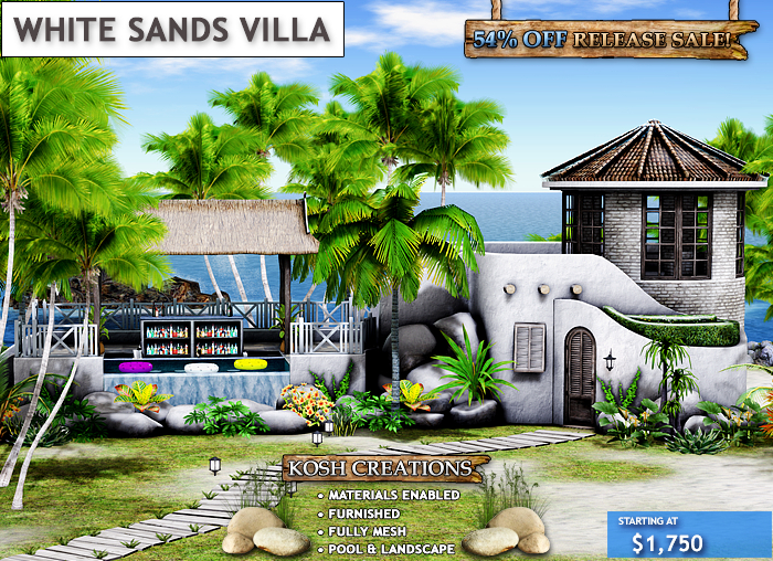 Second Life Marketplace The White Sands Villa